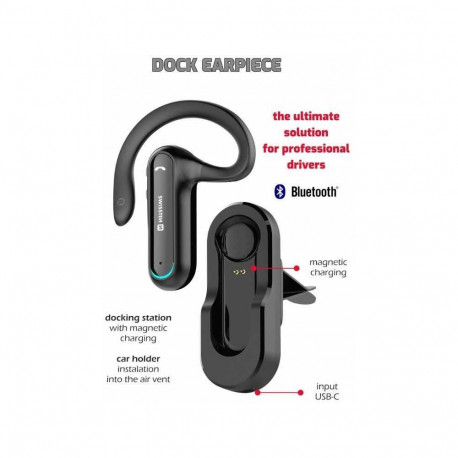Swissten Dock Earpiece + Charger SAU000015 Black