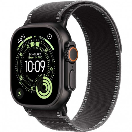 Apple Watch Ultra 3 49mm Black Titanium/Black/Charcoal Trail Loop - S/M