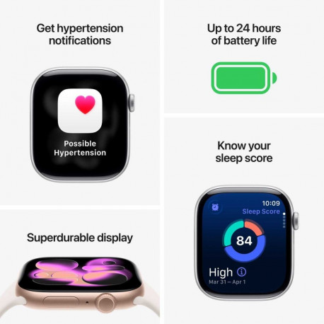 Apple Watch Series 11 42mm Rose Gold /Light Blush Sport Band - S/M