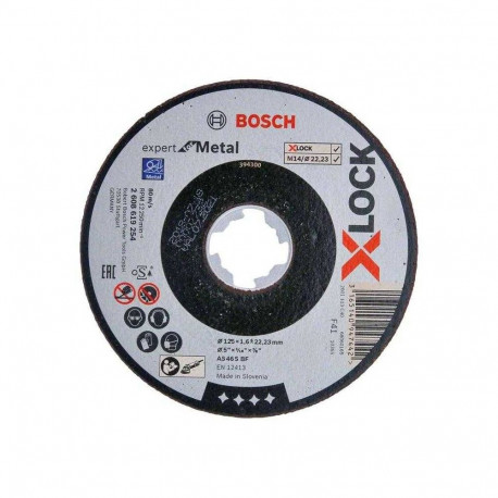 Bosch X-LOCK cutting disc 125X1,6mm EfM ger. - 2608619254