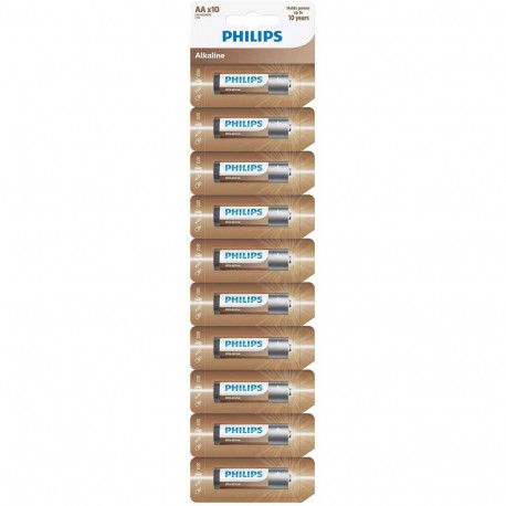 Philips AA LR6 Alkaline 10pcs