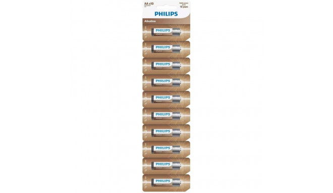 Philips AA LR6 Alkaline 10pcs