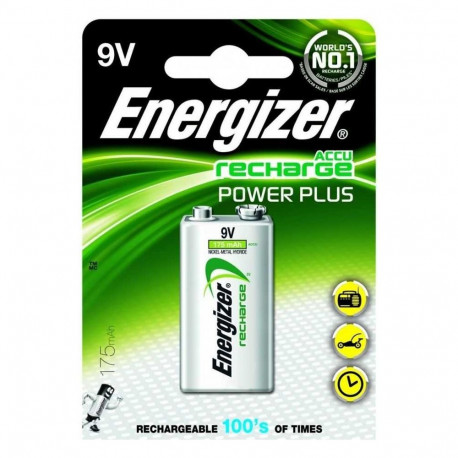 Energizer Accu Recharge Power Plus 9V Block 175mAh