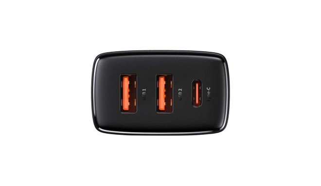 Baseus 30 W 2xUSB + USB-C QC3.0 PD3.0 BSU2897BLK