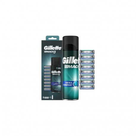 Gillette Mach3 8 pcs + Mach3 gel 200ml