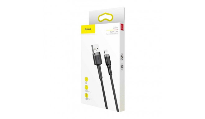 Baseus CALKLF-AG1 Cafule Cable Lightning QC3.0 2.4A, 0.5m Grey