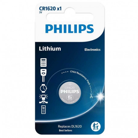 Philips CR1620/00B Lithium 1 pcs