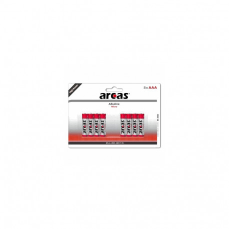 Arcas Alkaline 1.5V LR03/AAA, 8(4+4) pack