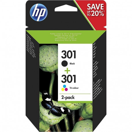 HP No. 301 Black + No.301 (Tri-Color) N9J72AE