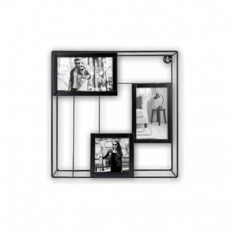Frame - ERTOM PL EY122 Metal Picture Frame 30.5 x 6 x 30.5 cm Black