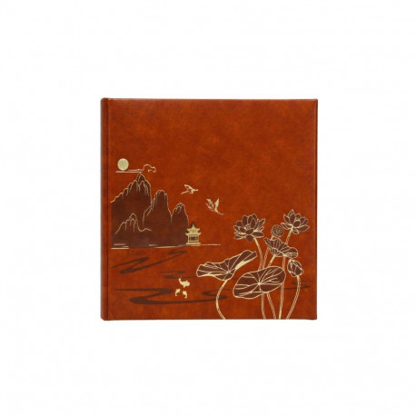 Photo Album - Gedeon KD46200 200 Photos 10x15 cm Bookbound Lotus Pond Brown