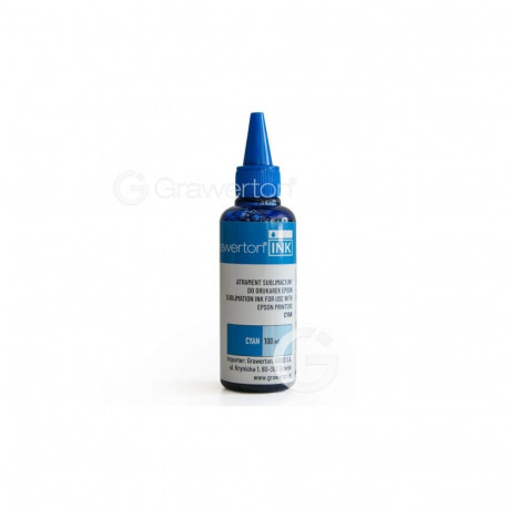 Ink Cartridge - Grawerton Ink for Epson L1110, L1210, L121, L1300 - 100 ml Cyan