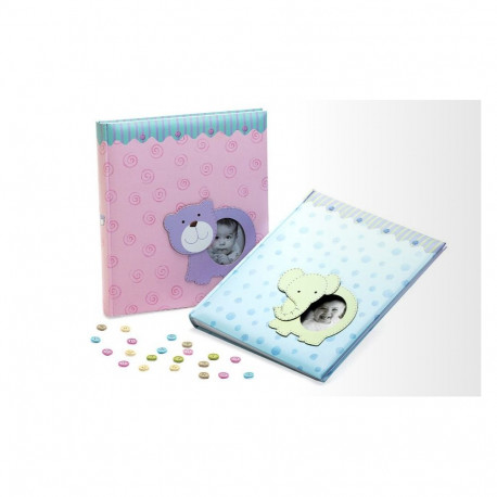 Photo Album - KPH FA-949 Baby Animals 60 Pages 10x15 cm Bookbound Multicolor
