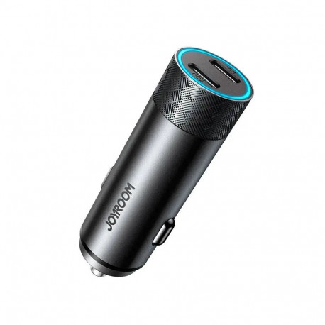 Joyroom car charger 2 x USB 50W with PD, QC, PPS gray (JR-CL13)