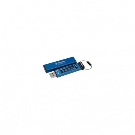 Kingston USB-mälupulk IronKey Keypad 200 128GB FIPS 140-3 Lvl 3 Pending AES-256 Encrypted