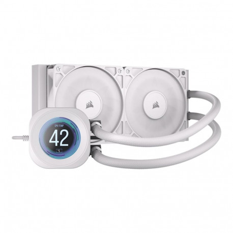 CORSAIR protsessori vedelikjahuti NAUTILUS 240 LCD 240mm radiaator, valge