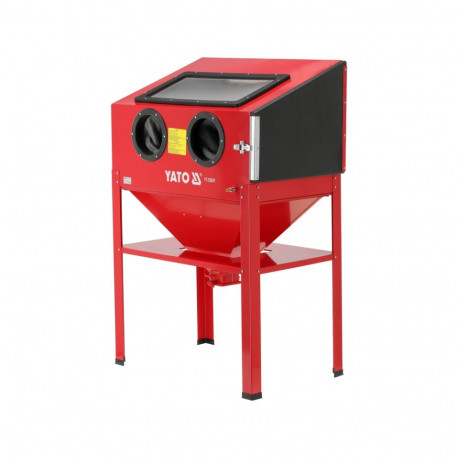 Vertical sandblasting cabinet for cleaning metal parts and removing rust 220L 0.27-0.82MPa 424-707L/