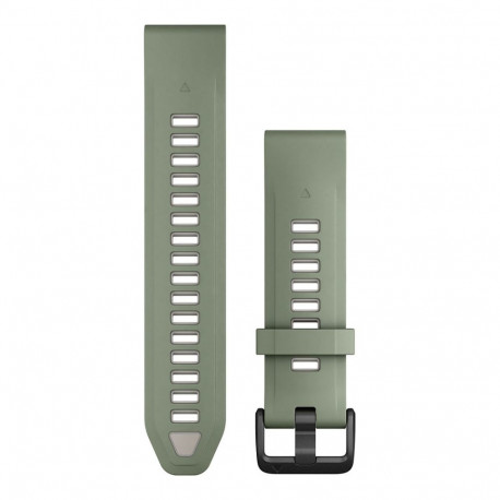 Garmin asendusrihm QuickFit 20mm silikoonist, pajuroheline/hall