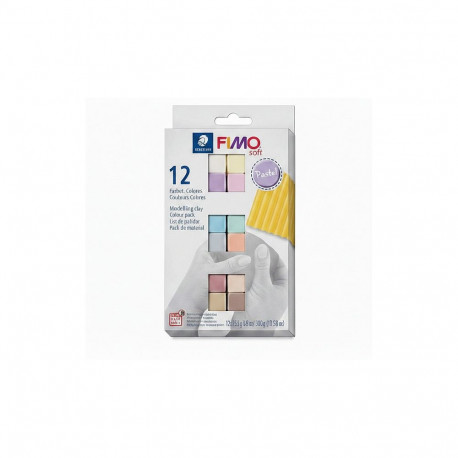 "Set Mod.masse Fimo soft MP PC 12*25g div. Farben"