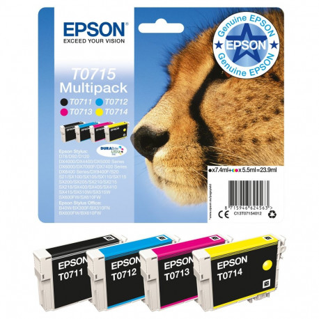 "Epson Tinte T0715 4er-Pack black + color T0715"