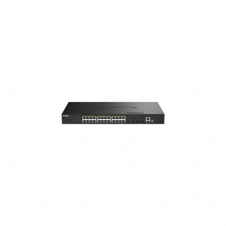 D-Link 28-Port Gigabit Stackable PoE+ Smart Managed Switch with 4 x 10G SFP+ Ports