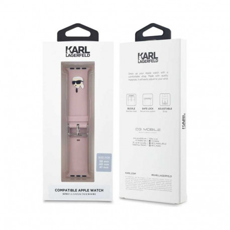 Karl Lagerfeld Karl Head NFT Watch Strap Apple Watch 38/40/41mm Pink