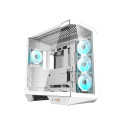 Computer Case - Darkflash DY470 Midi Tower ATX, MicroATX, ITX, Tempered Glass, White
