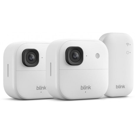 Amazon security camera Blink Outdoor 2K+ (2 Camera System), white