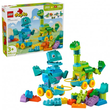 LEGO DUPLO komplekt 10451 3-ühes dinosaurused ratastel