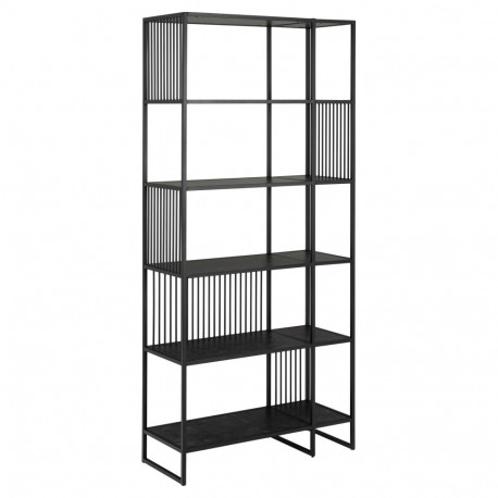 Riiul STRINGTON 85x35x185 cm, must