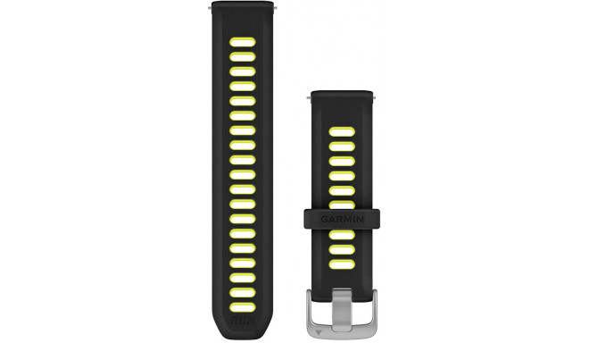Garmin kellarihm Quick Release 20mm Forerunner 170, must/kollane