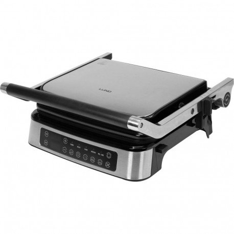 Contact electric grill for cooking meat fish and sandwiches LED control 140-230°C 2000W 67450 LUND