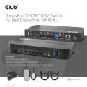 VIDEO SWITCH KVM DP/HDMI/CSV-7210 CLUB3D