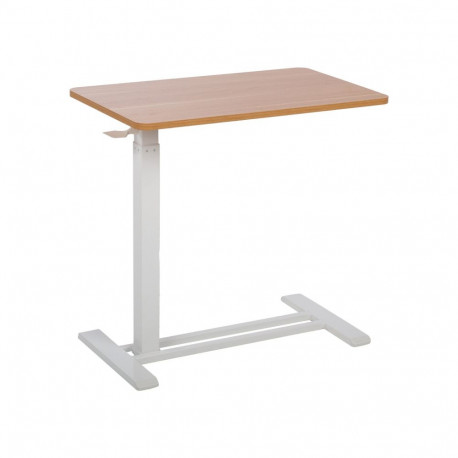 Desk ERGO with one leg 70x40xH66-106cm, manual, oak/white