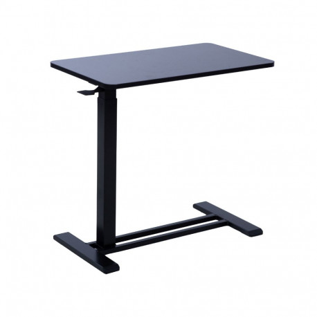 Desk ERGO with one leg 70x40xH66-106cm, manual, black