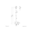 NEOMOUNTS Back-to-Back Screen Ceiling Mount Height 106-156cm