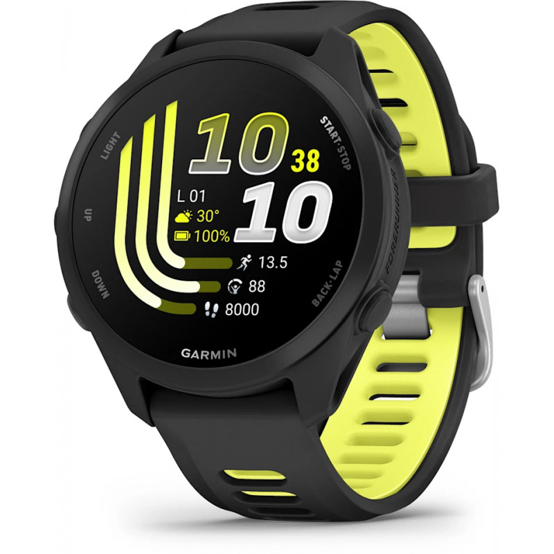 Garmin Forerunner 170 GPS, must/kollane