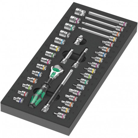 Wera 9720 A Zyklop Ratchet Set 1 Foam Inlay