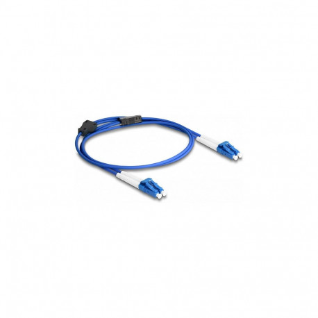 "Delock LWL Kabel mit Metallarmierung LC Duplex zu LC Duplex Singlemode OS2 1 m"