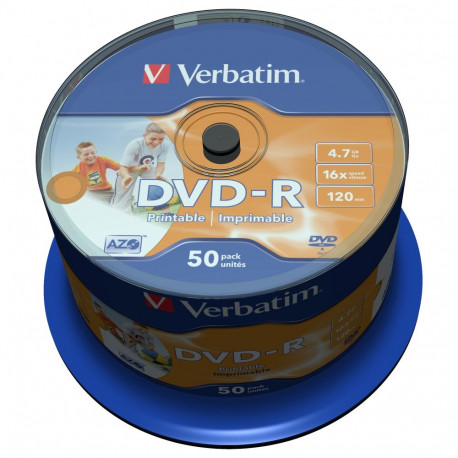 Verbatim DVD-R plaadid 1x50 4,7GB 16x fototrükitavad