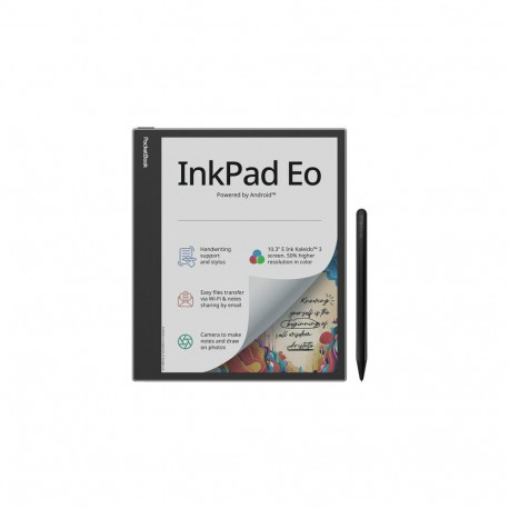 PocketBook InkPad Eo - Mist Grey e-book reader Touchscreen 64 GB Wi-Fi Black, Grey
