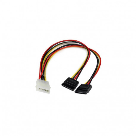 StarTech.com 12in LP4 to 2x SATA Power Y Cable Adapter