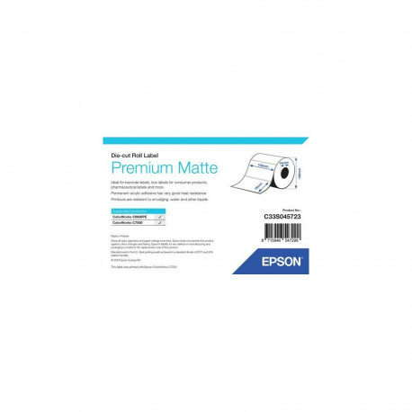 Epson Premium Matte Label - Die-cut Roll: 102mm x 76mm, 1570 labels