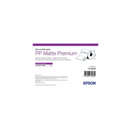 Epson PP Matte Label Premium, Die-cut Roll, 102mm x 51mm, 535 Labels