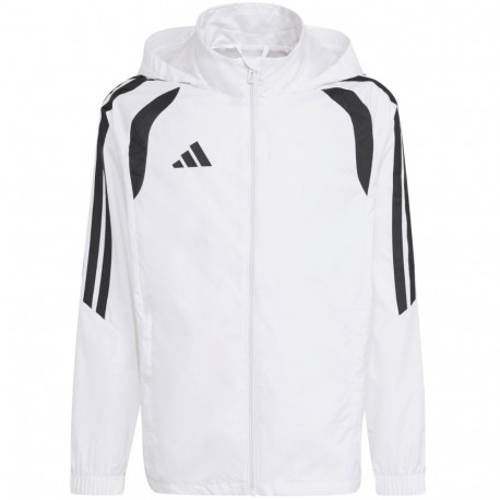 Kurtka dla dzieci adidas Tiro 26 League Windbreaker biała JY9722 128cm