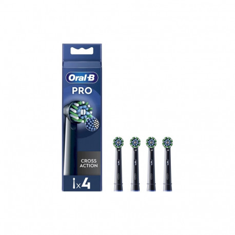 ORAL-B EB50BRB CrossAction Replacement Brush Heads Black 4 pcs.