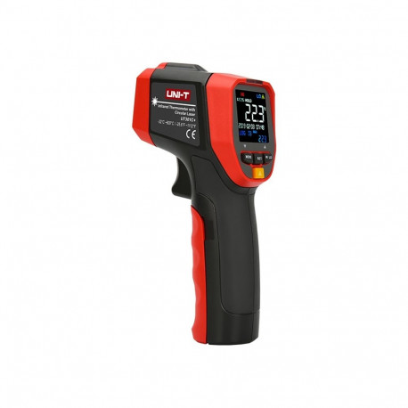 Infrared Thermometer - Uni-T UT301C+ - Measures -32°C to 600°C, ±1.5°C Accuracy, Data Logging - Blac