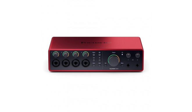 Audio Interface - Focusrite Scarlett 18/16 4th Gen, 4 XLR Inputs, USB Type-C, Black