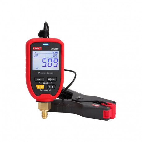 Measurement Tool - Uni-T UT336P Wireless Pressure Gauge Kit, -1 To 60 Bar, -50°C To 150°C, Black