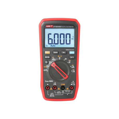 Measurement Tool - Uni-T UT15B MAX True RMS Digital Multimeter 1000V 10A 60MΩ Black/Red